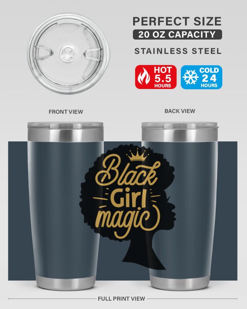 Black Girl magic copy Style 60#- women-girls- Tumbler