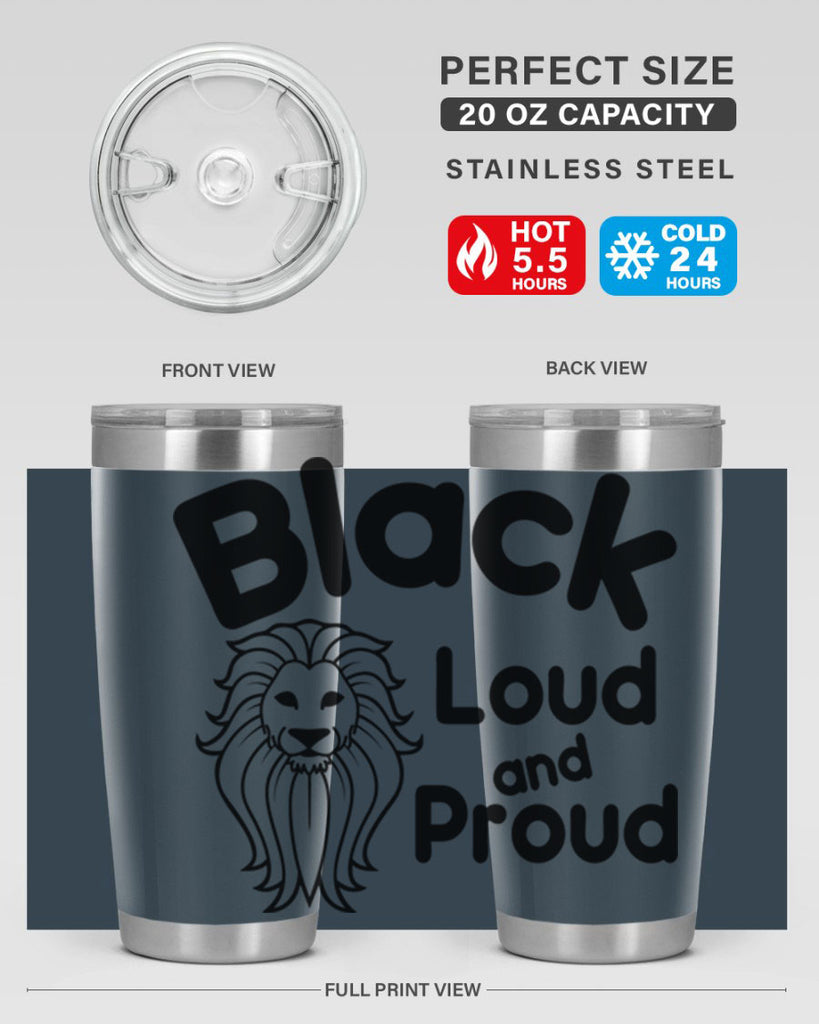 black loud and proud Style 57#- women-girls- Tumbler