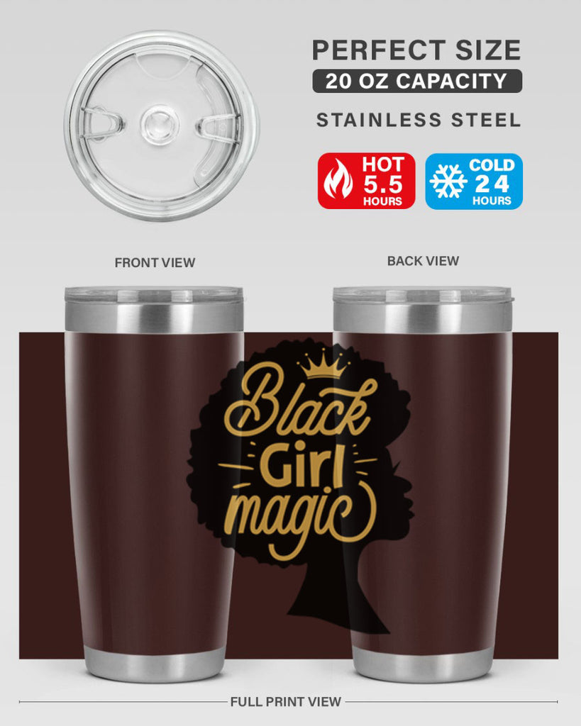 Black Girl magic copy Style 60#- women-girls- Tumbler
