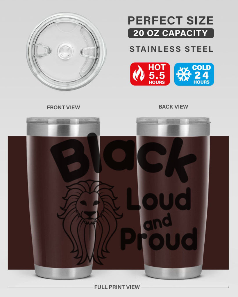 black loud and proud Style 57#- women-girls- Tumbler