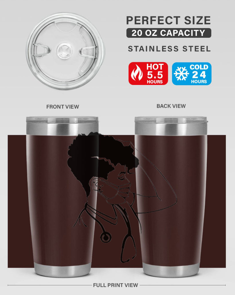 black nurse 3#- women-girls- Tumbler