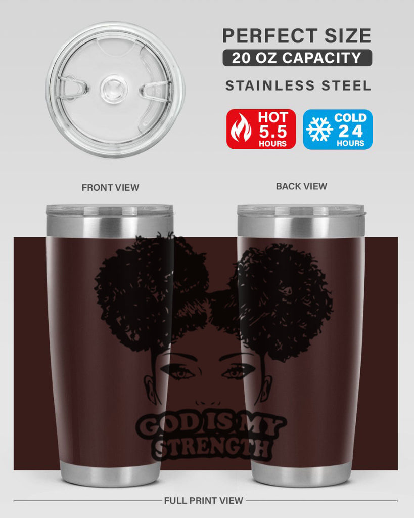god is my strength 2#- women-girls- Tumbler