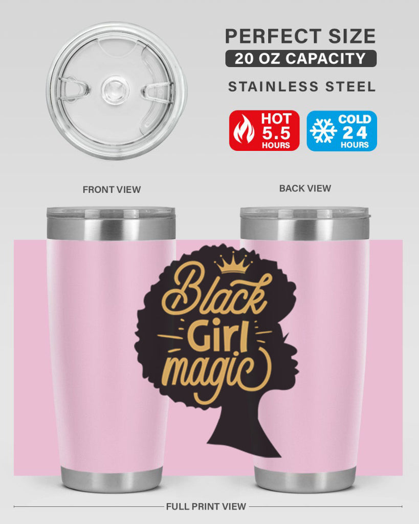 Black Girl magic copy Style 60#- women-girls- Tumbler