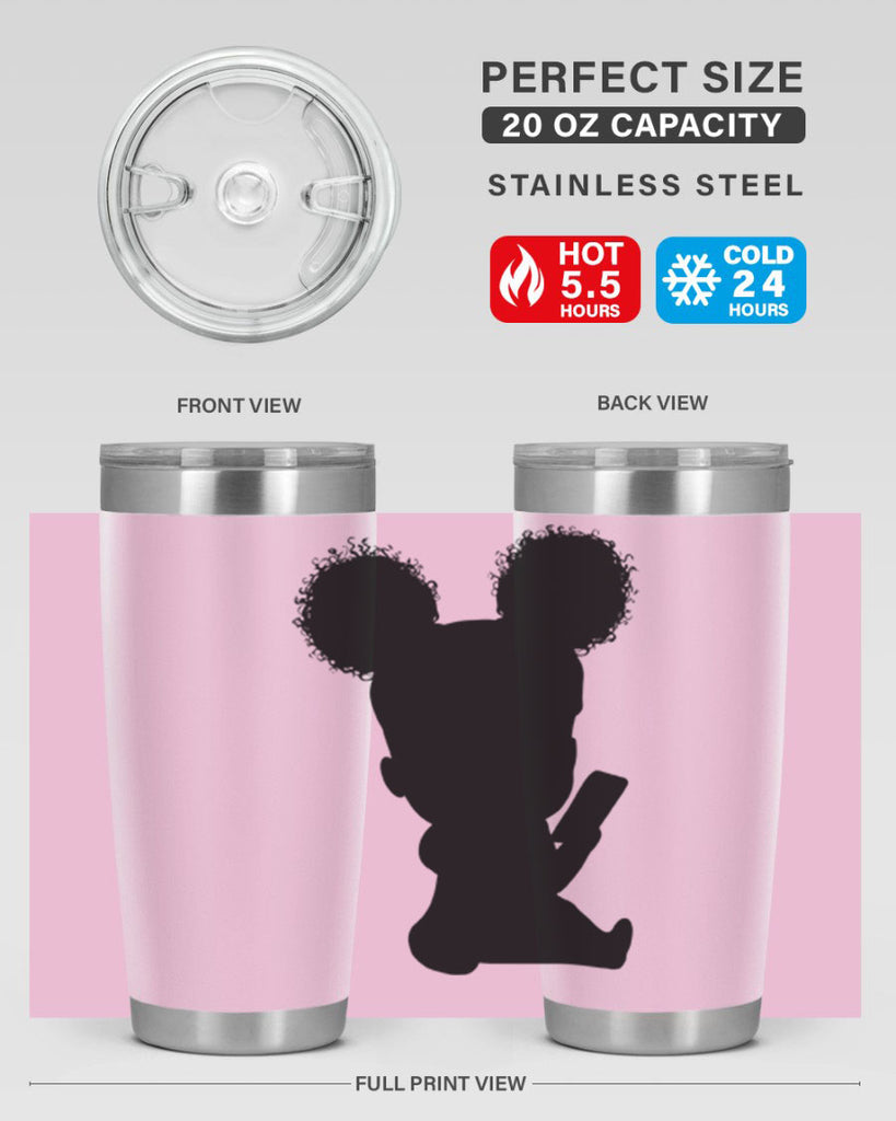 Black girl style 5#- women-girls- Tumbler