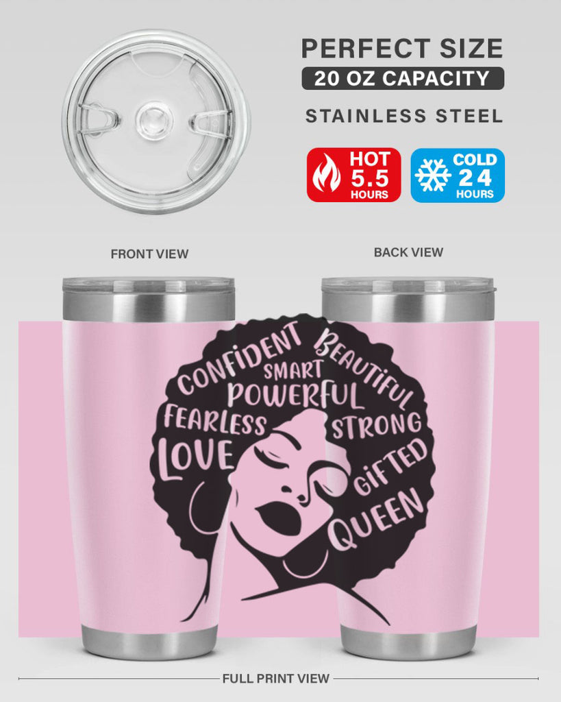 afro lady with words 24#- women-girls- Tumbler