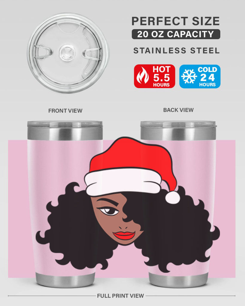 afro santa claus girl 71#- women-girls- Tumbler