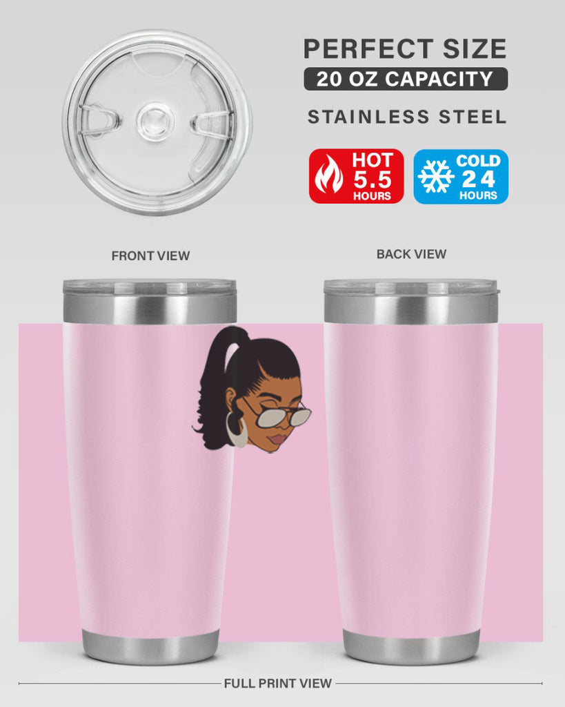 black afro 42#- women-girls- Tumbler