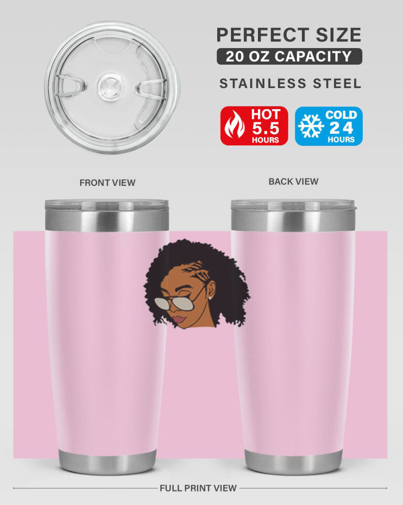 black afro 47#- women-girls- Tumbler