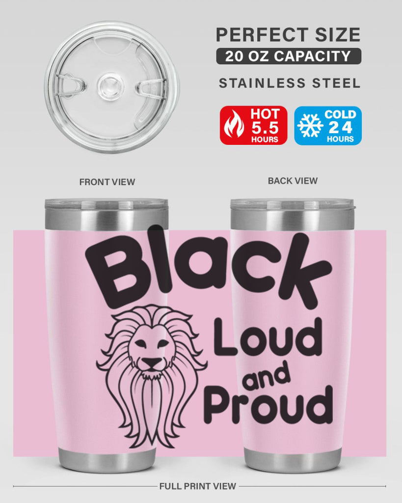 black loud and proud Style 57#- women-girls- Tumbler