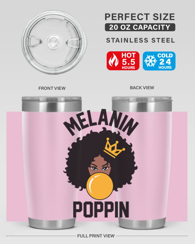 melanin poppin afro girl 25#- women-girls- Tumbler