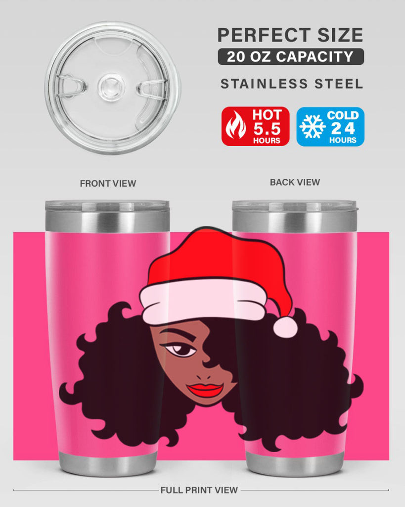 afro santa claus girl 71#- women-girls- Tumbler
