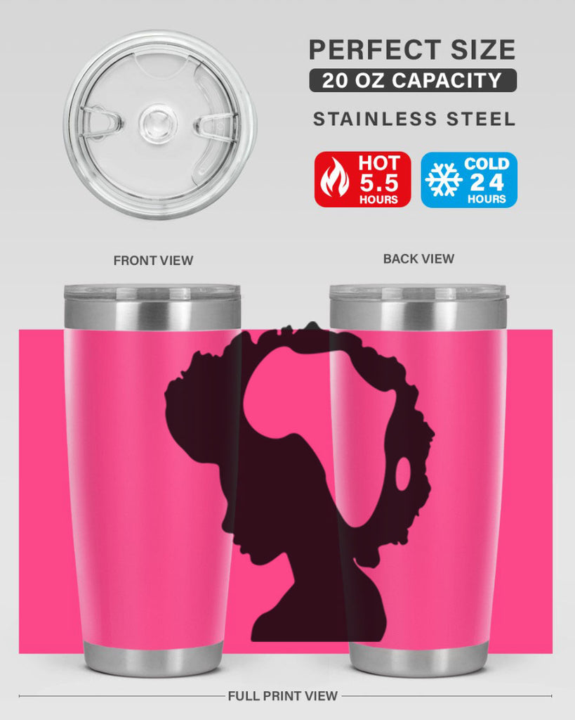 afro woman with africa map 65#- women-girls- Tumbler