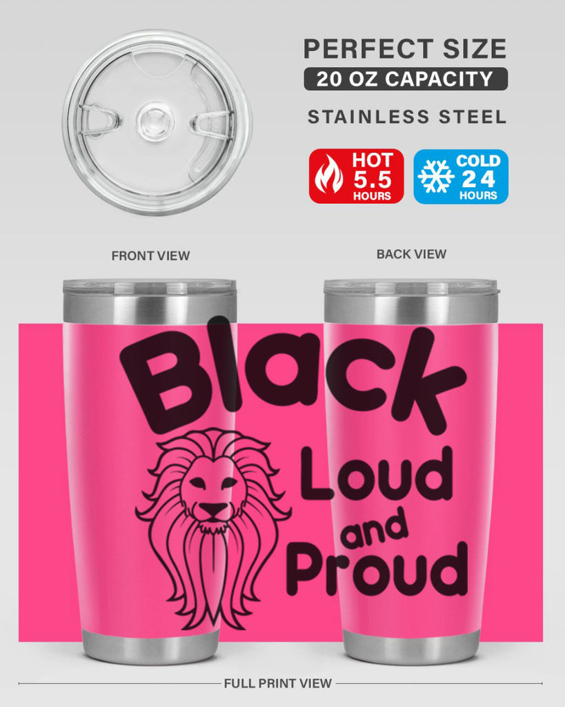 black loud and proud Style 57#- women-girls- Tumbler