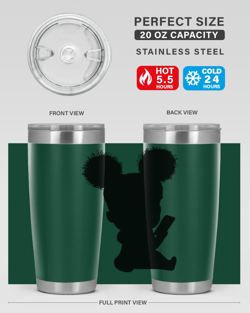 Black girl style 5#- women-girls- Tumbler