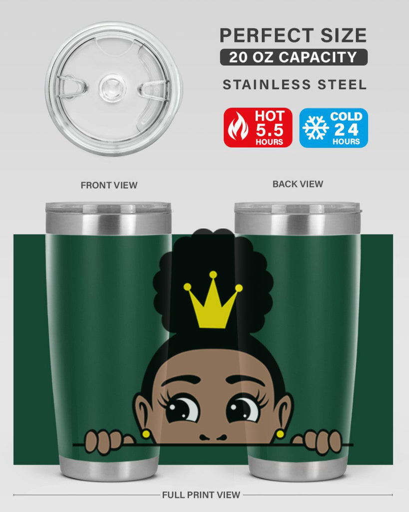afro puff crown girl 1#- women-girls- Tumbler