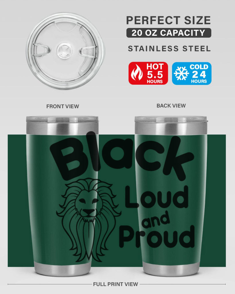 black loud and proud Style 57#- women-girls- Tumbler