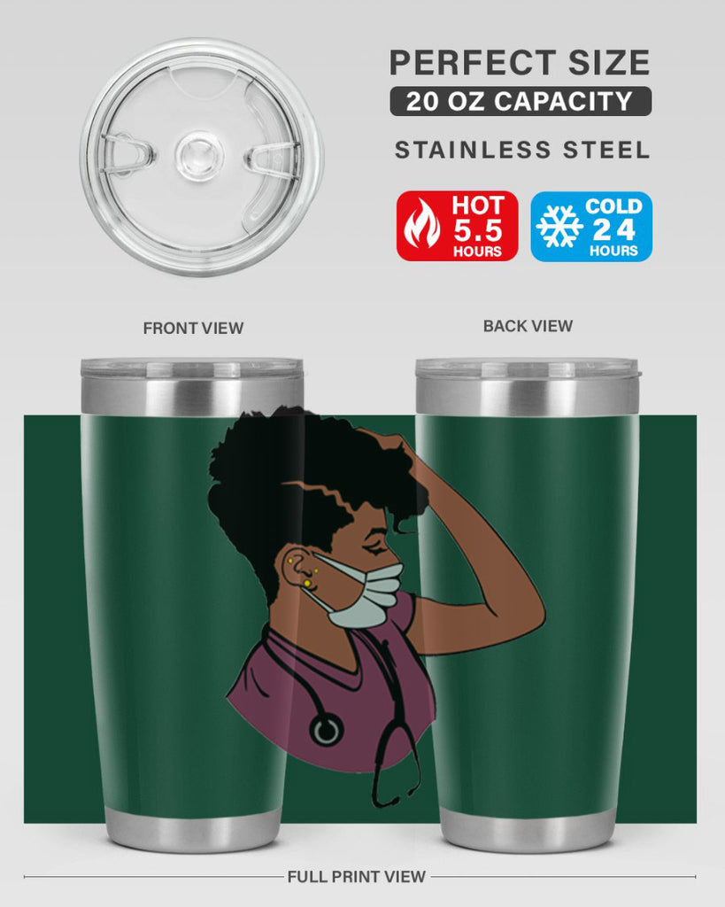 black nurse 1#- women-girls- Tumbler
