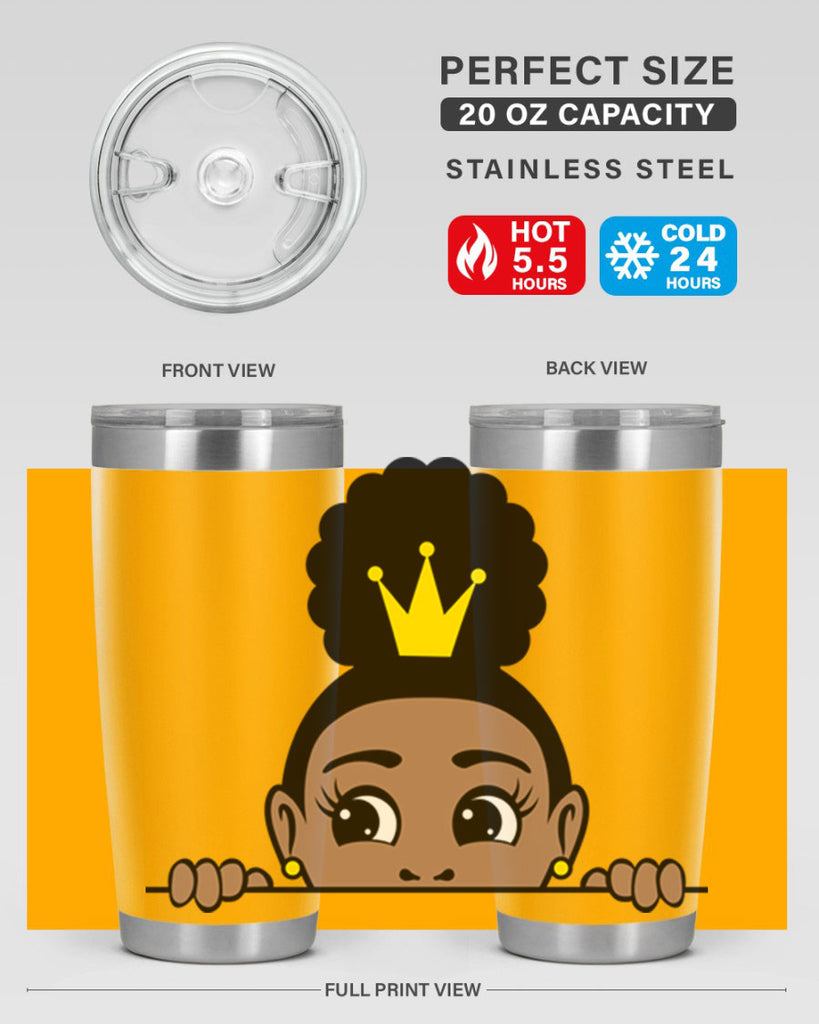afro puff crown girl 2#- women-girls- Tumbler