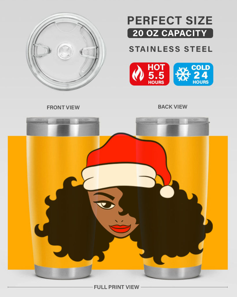 afro santa claus girl 71#- women-girls- Tumbler