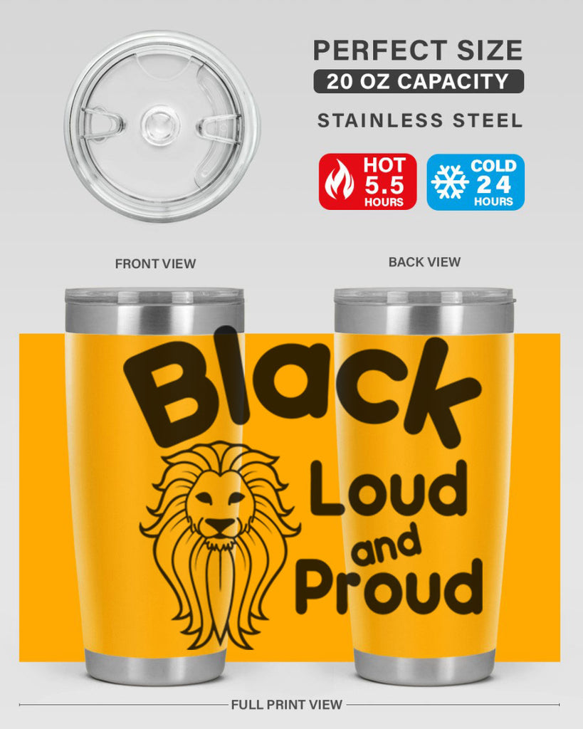 black loud and proud Style 57#- women-girls- Tumbler