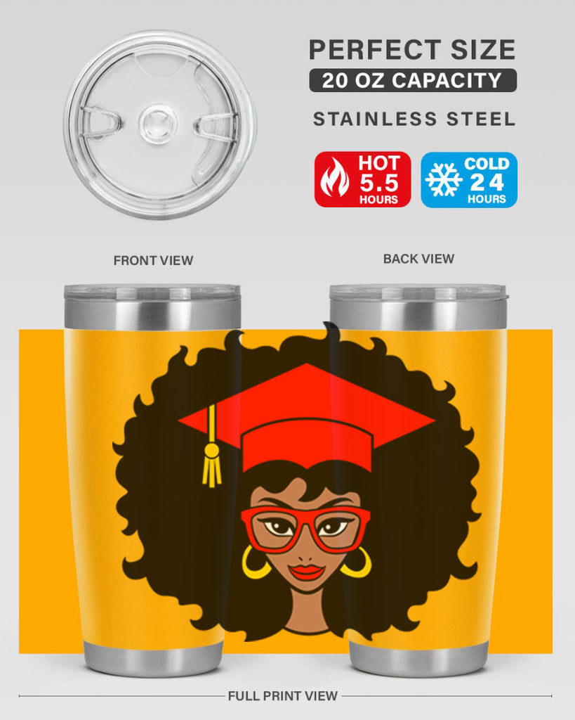 graduation black woman 32#- women-girls- Tumbler