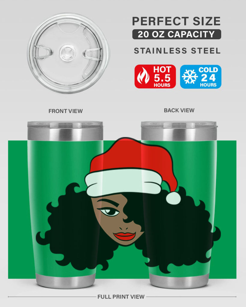 afro santa claus girl 71#- women-girls- Tumbler