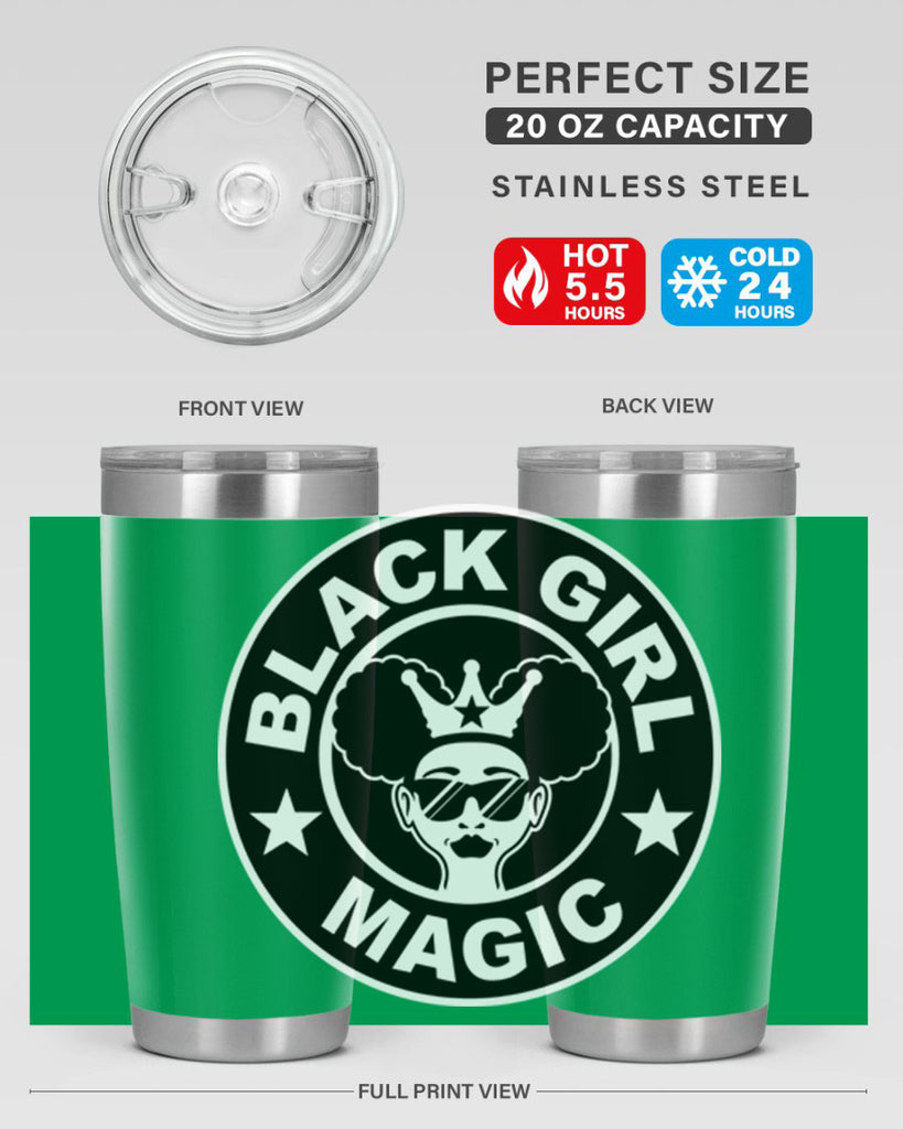 black girl magic coffee 57#- women-girls- Tumbler