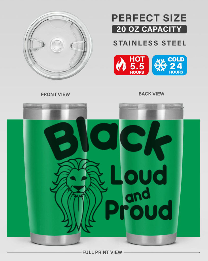 black loud and proud Style 57#- women-girls- Tumbler