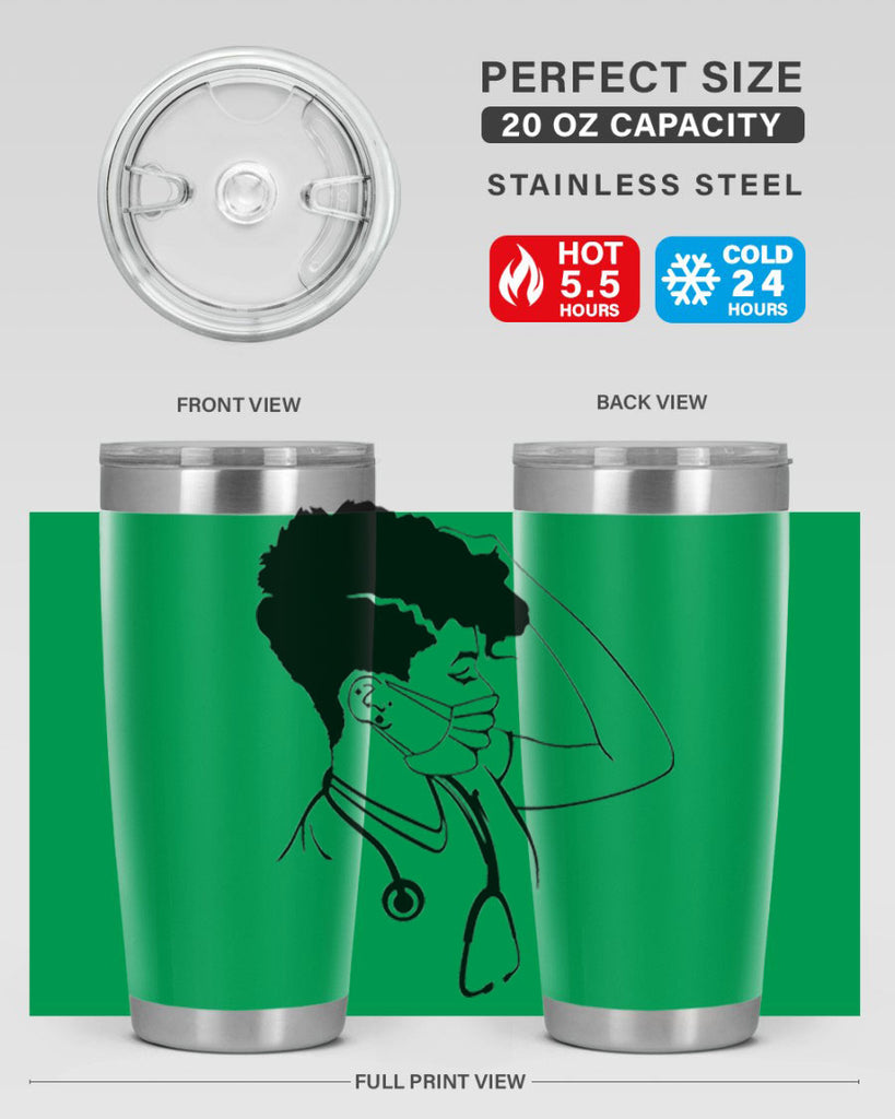 black nurse 3#- women-girls- Tumbler