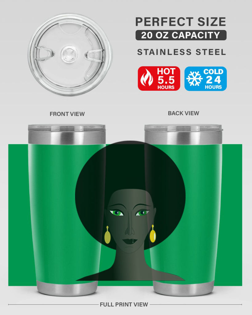 machovka black woman with green eyes 27#- women-girls- Tumbler