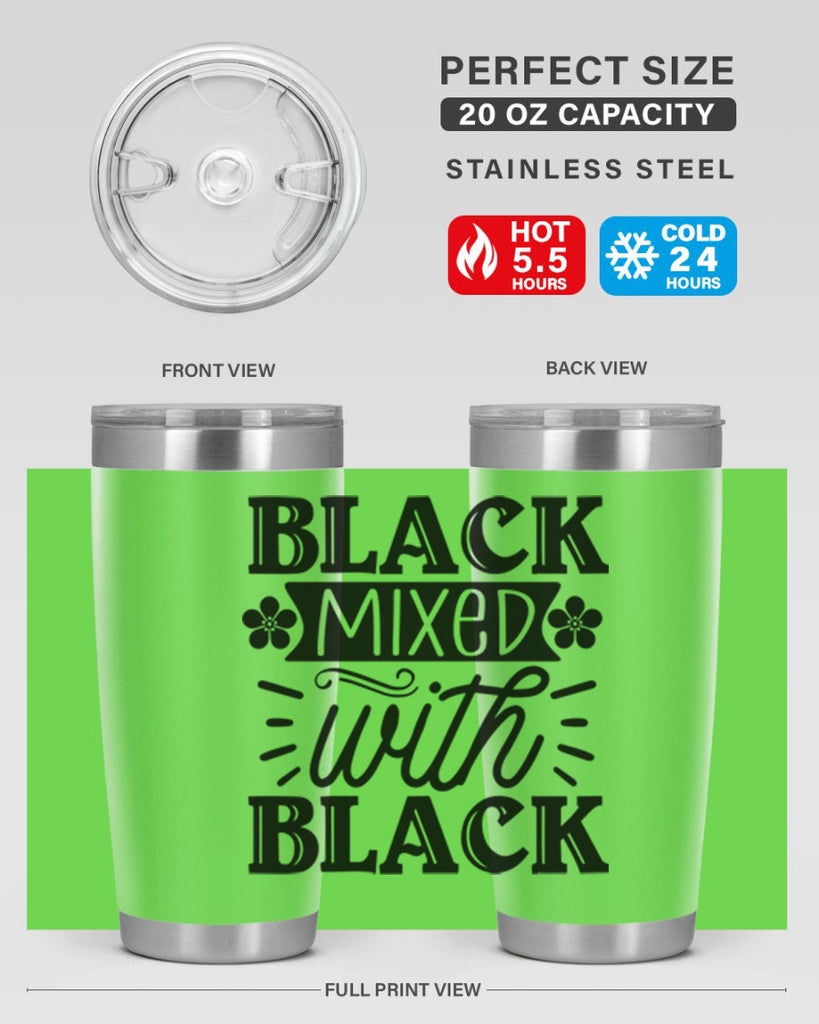 Black mixed with black Style 56#- women-girls- Tumbler