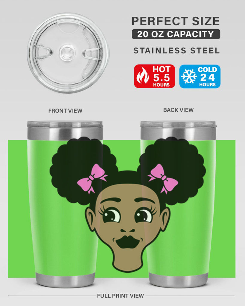 afro puffs girl 76#- women-girls- Tumbler