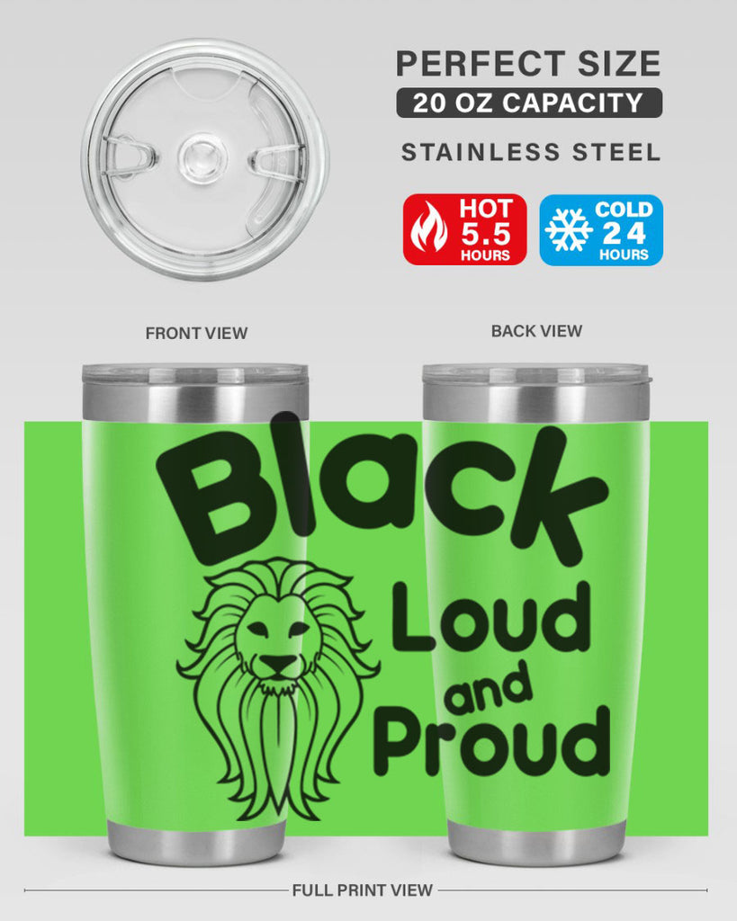 black loud and proud Style 57#- women-girls- Tumbler