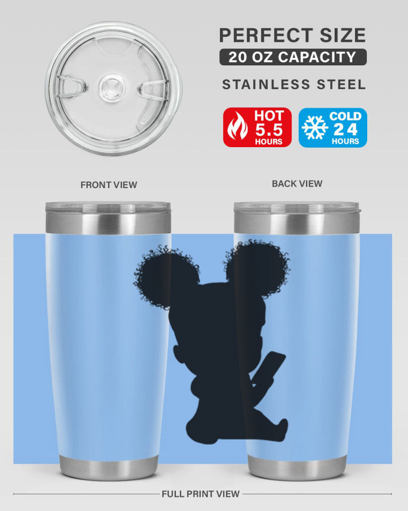 Black girl style 5#- women-girls- Tumbler