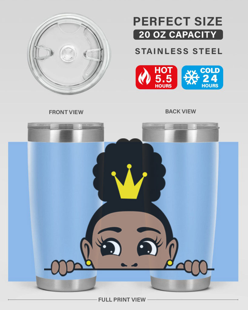 afro puff crown girl 2#- women-girls- Tumbler