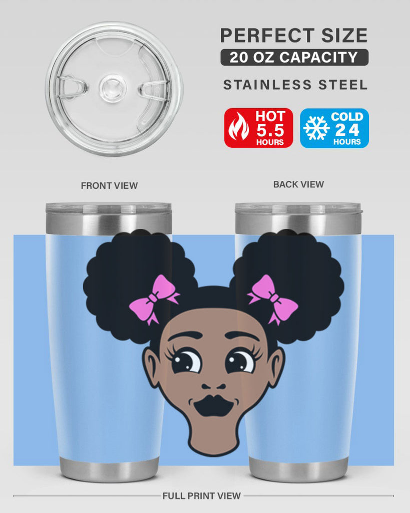afro puffs girl 76#- women-girls- Tumbler