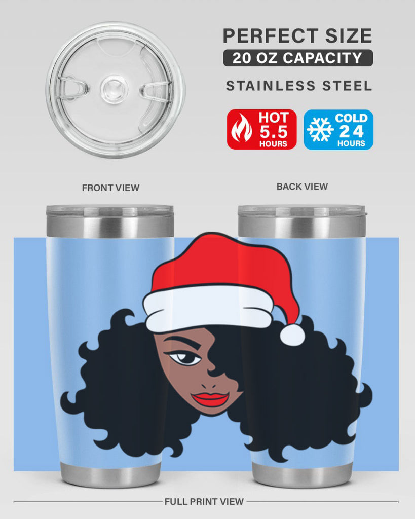 afro santa claus girl 71#- women-girls- Tumbler