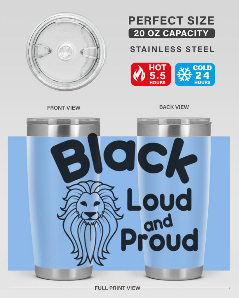 black loud and proud Style 57#- women-girls- Tumbler