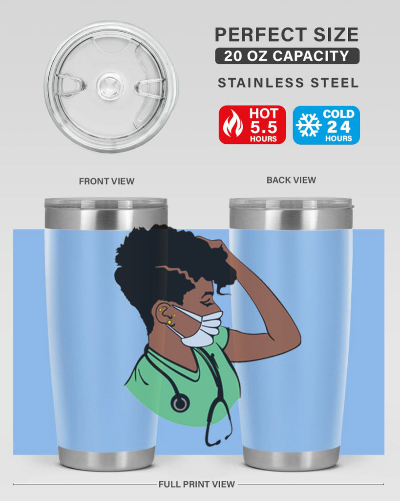 black nurse 2#- women-girls- Tumbler