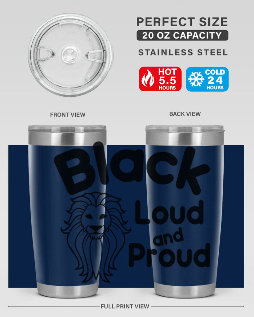 black loud and proud Style 57#- women-girls- Tumbler