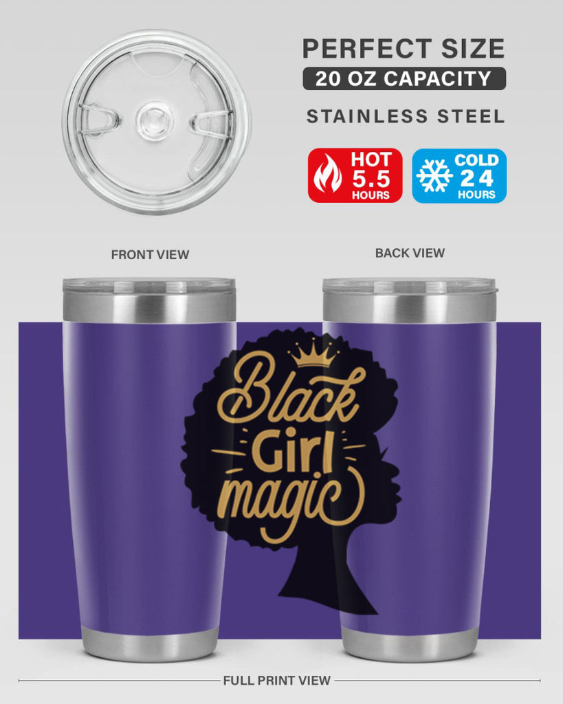 Black Girl magic copy Style 60#- women-girls- Tumbler