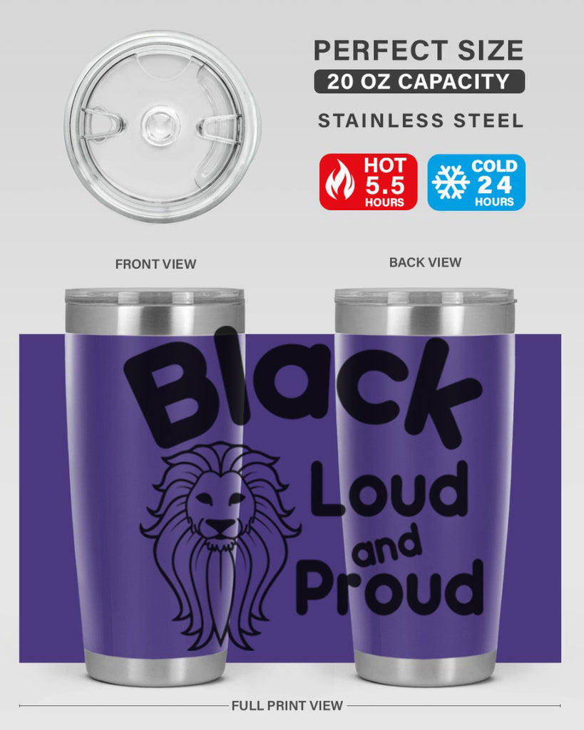 black loud and proud Style 57#- women-girls- Tumbler