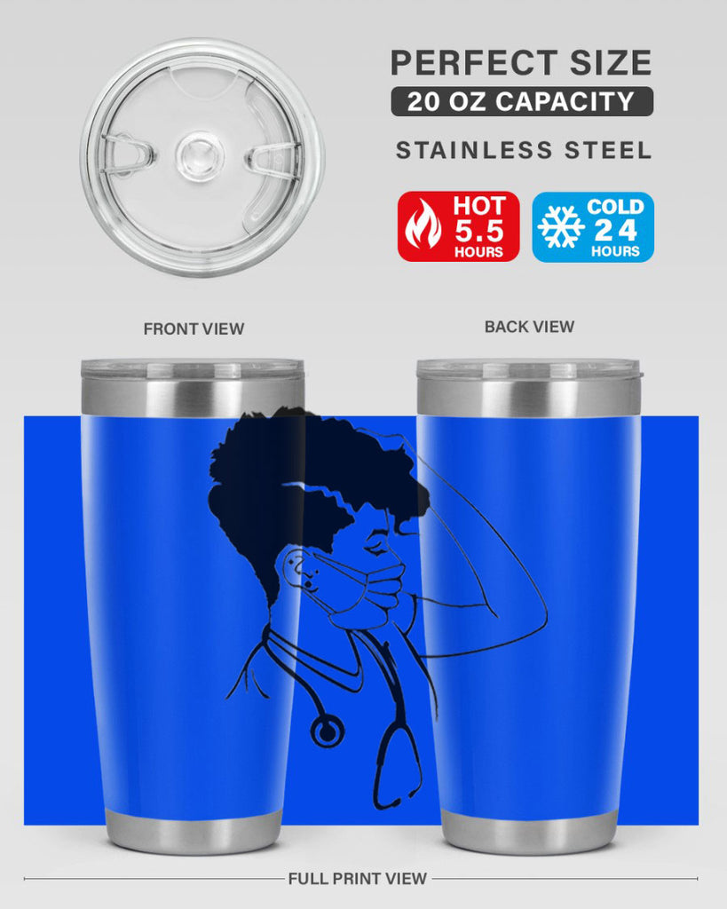 black nurse 3#- women-girls- Tumbler