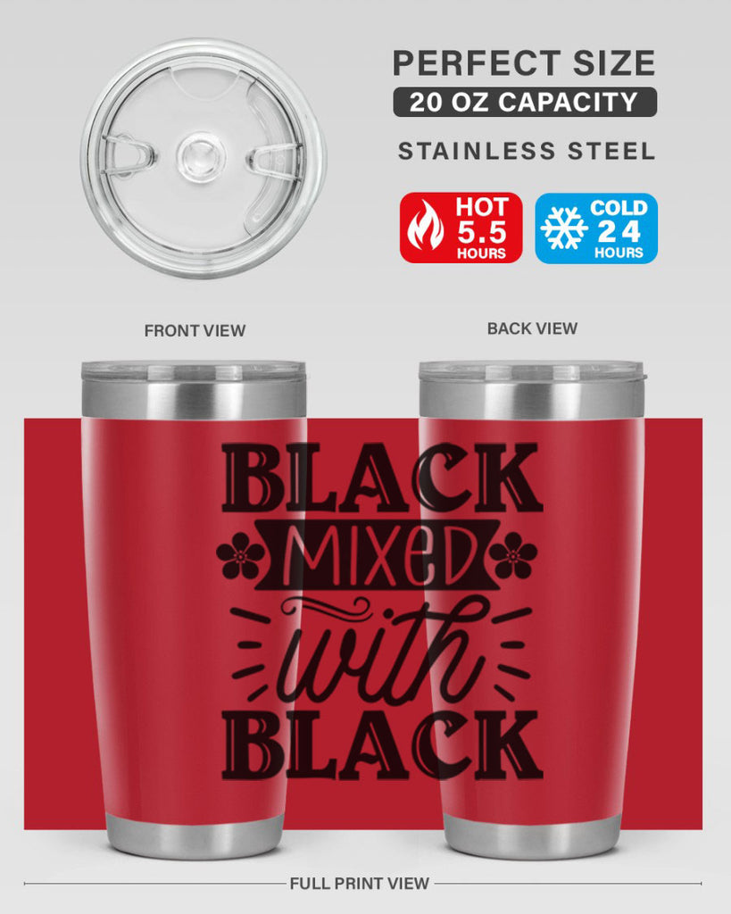 Black mixed with black Style 56#- women-girls- Tumbler