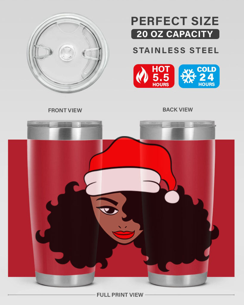afro santa claus girl 71#- women-girls- Tumbler
