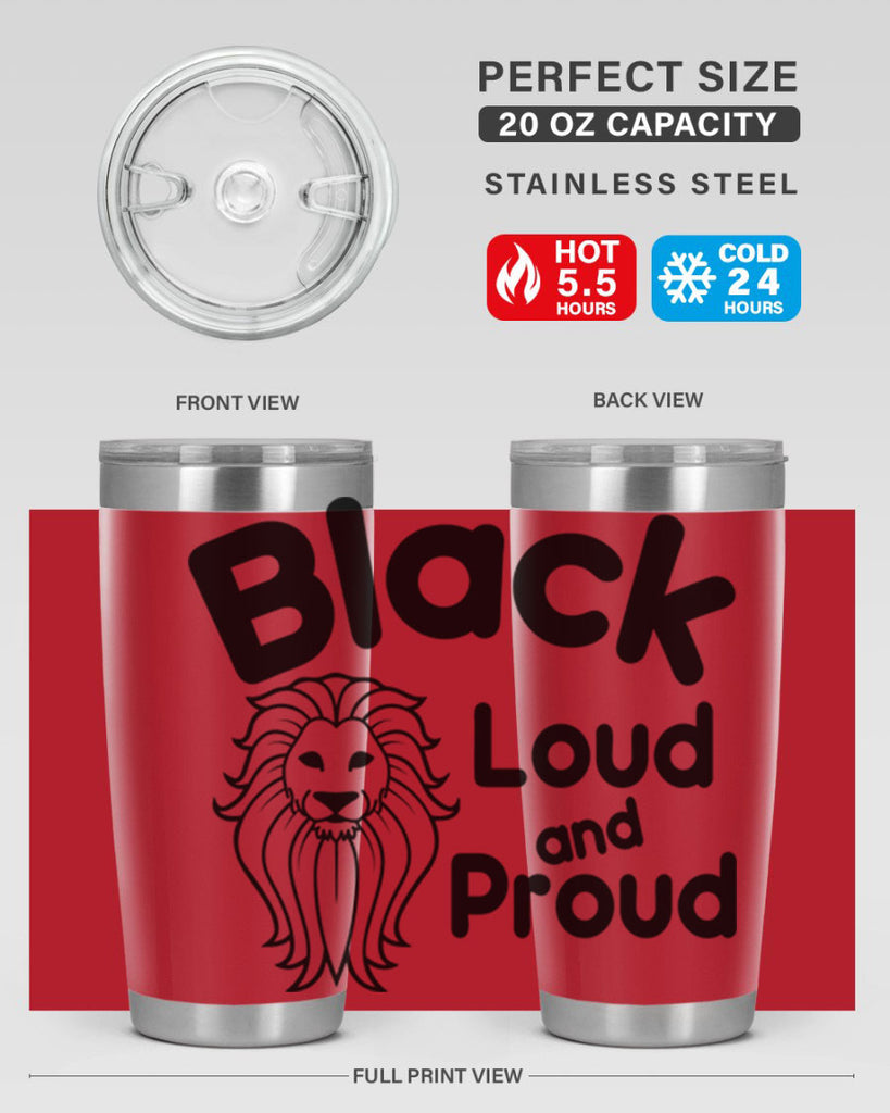 black loud and proud Style 57#- women-girls- Tumbler