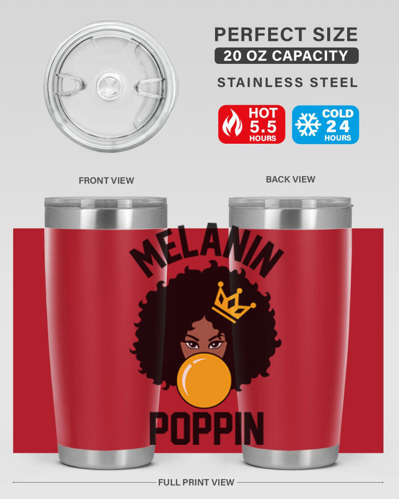 melanin poppin afro girl 25#- women-girls- Tumbler