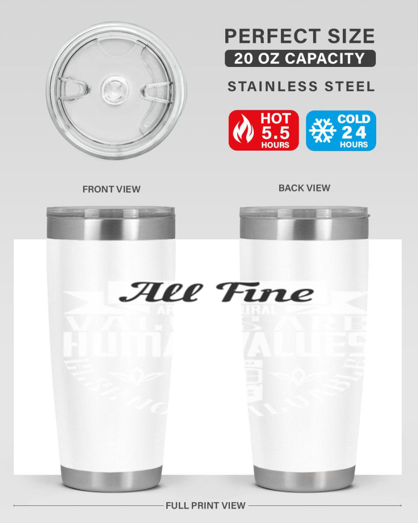 All fine architectural values are human values else not valuable Style 6#- architect- tumbler