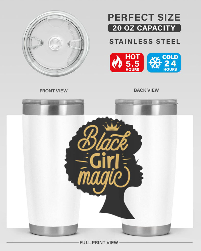 Black Girl magic copy Style 60#- women-girls- Tumbler