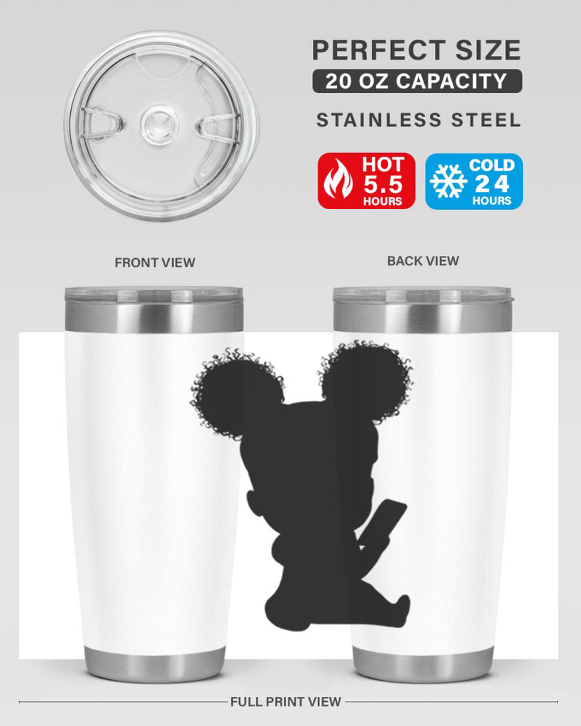 Black girl style 5#- women-girls- Tumbler